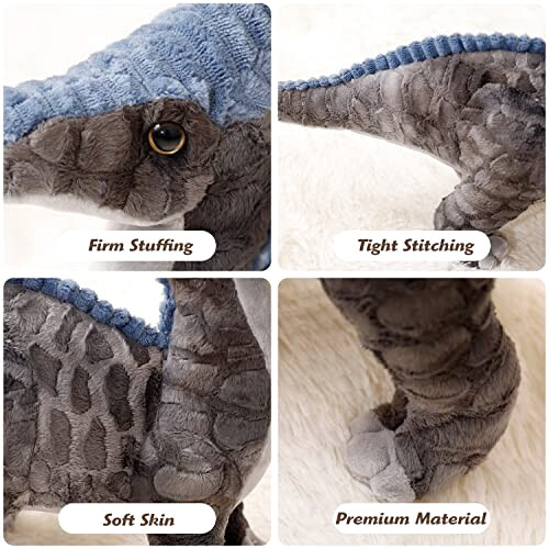 Peluche Jurassic Park gris 41 cm variant 3 