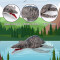 Peluche Jurassic Park gris 45 cm - miniature variant 2