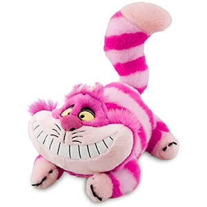 Peluche Chat du Cheshire - Alice au pays des merveilles - rose noir jaune