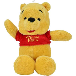 Peluche Winnie l'ourson jaune rouge 20 cm