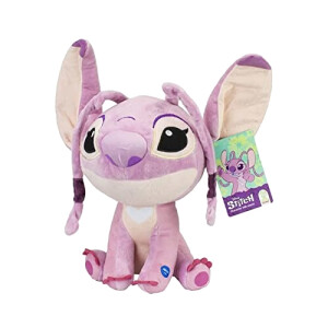 Peluche Stitch blanc creme et violet 30 cm