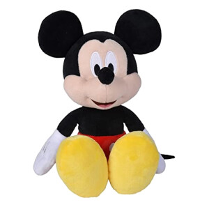 Peluche Mickey noir rouge jaune 35 cm