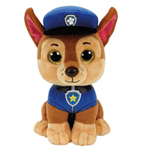 Peluche Chase - Pat patrouille - marron 23 cm