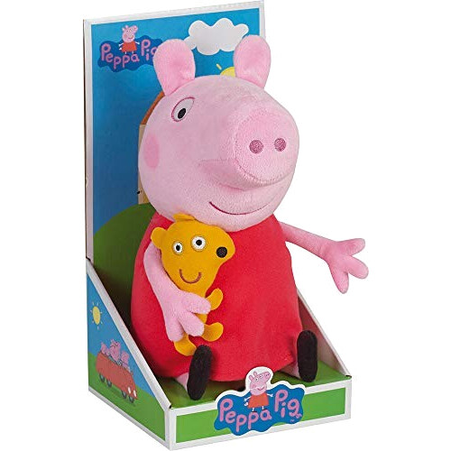 Peluche Peppa Pig rose 14x18 cm