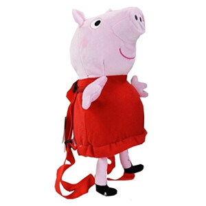 Peluche Peppa Pig rose rouge 25x13 cm