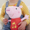 Peluche Peppa Pig multicolore 28 cm - miniature variant 4