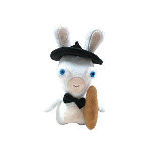 Peluche Lapins crétins couleuré 28 cm