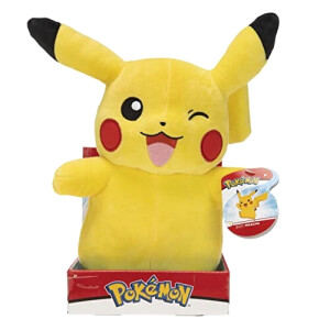 Peluche Pikachu - Pokémon - noir 30 cm