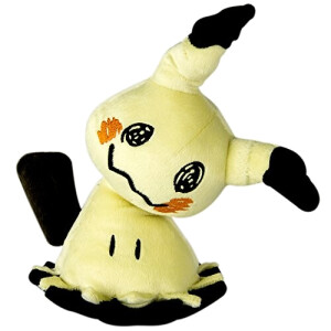 Peluche Mimiqui - Pokémon - jaune noir rouge 26 cm
