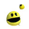 Peluche Pac-Man boule jaune 17 cm - miniature