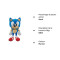 Peluche Sonic marron 45 cm - miniature variant 2