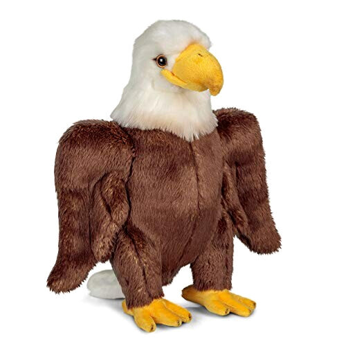 Peluche Aigle blanc et marron