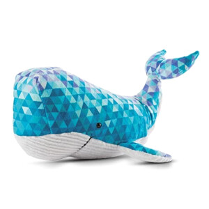 Peluche Baleine bleu/turquoise 22 cm