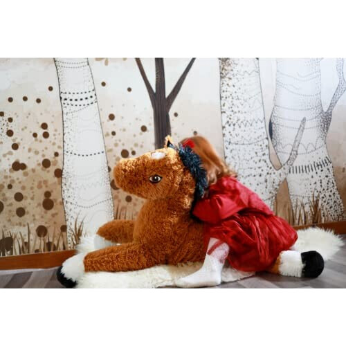 Peluche Cheval lucky le  80 cm variant 3 
