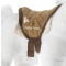 Peluche Cheval weiß mit braun 30x13 cm - miniature variant 2