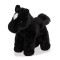 Peluche Cheval noir 20 cm - miniature