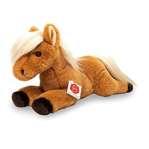 Peluche Cheval marron clair 34 cm