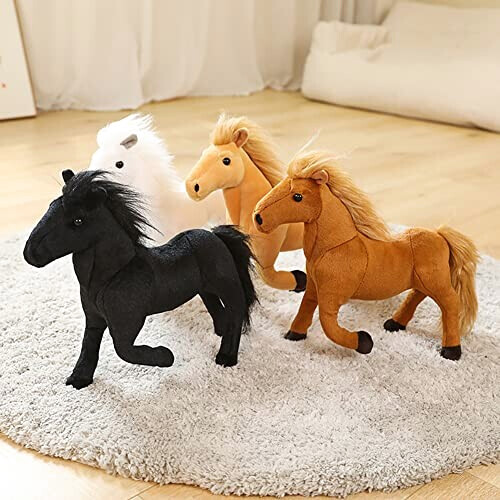 Peluche Cheval blanc 32x26 cm variant 0 