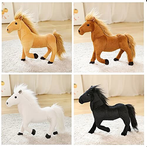 Peluche Cheval blanc 32x26 cm variant 1 