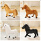 Peluche Cheval blanc 32x26 cm - miniature variant 2