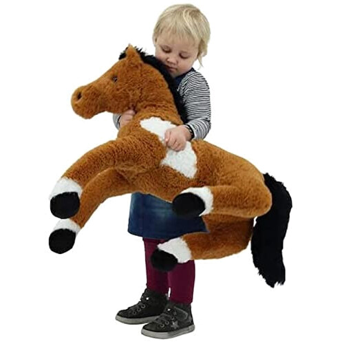 Peluche Cheval blanc 90 cm