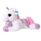 Peluche Cheval blanc 60x21 cm - miniature