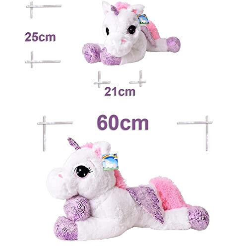 Peluche Cheval blanc 60x21 cm variant 5 