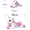 Peluche Cheval blanc 60x21 cm - miniature variant 6