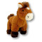 Peluche Cheval marron 15 cm - miniature