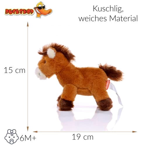 Peluche Cheval marron 15 cm variant 0 
