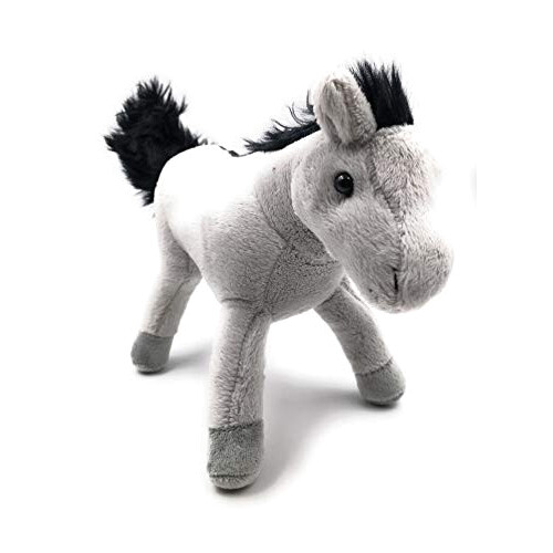 Peluche Cheval gris 25 cm