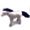 Peluche Cheval gris 25 cm - miniature variant 1
