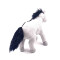 Peluche Cheval gris 25 cm - miniature variant 2