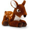 Peluche Cerf brun et blanc 22 cm - miniature