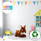 Peluche Cerf brun et blanc 22 cm - miniature variant 3