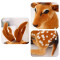 Peluche Cerf brun clair 60 cm - miniature variant 4