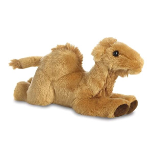 Peluche Chameau caramel marron 22x9 cm