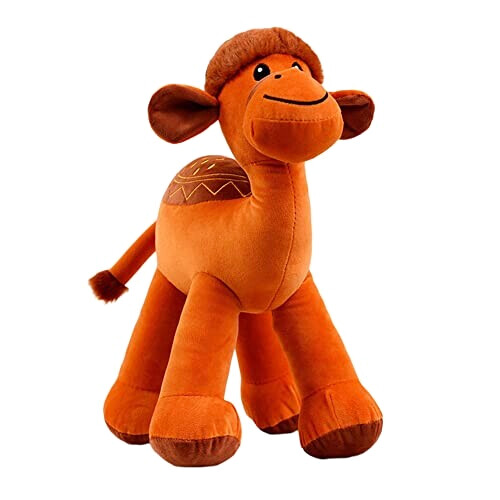 Peluche Chameau brun 25 cm