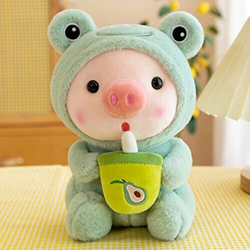 Peluche Cochon grenouille 25 cm
