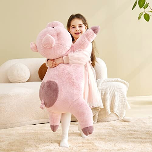 Peluche Cochon rose 78 cm variant 4 