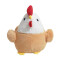 Peluche Coq braun 20 cm - miniature