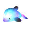 Peluche Dauphin bleu 45 cm - miniature