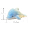 Peluche Dauphin bleu 45 cm - miniature variant 2