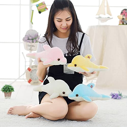 Peluche Dauphin rose variant 0 