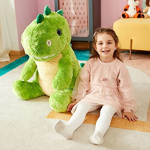 Peluche Dinosaure vert 60 cm variant 0 