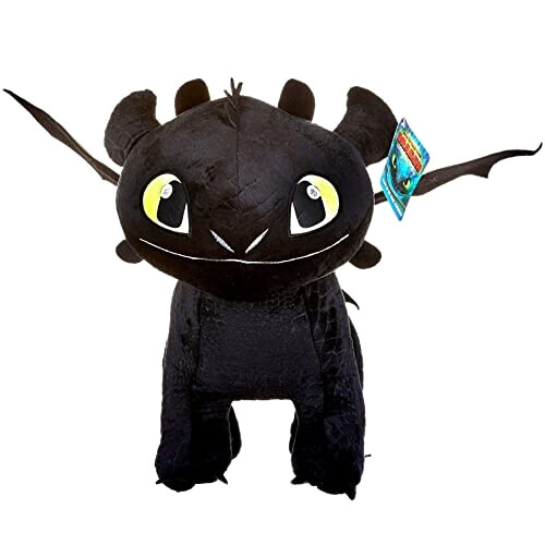 Peluche Dragon noir 40 cm variant 0 