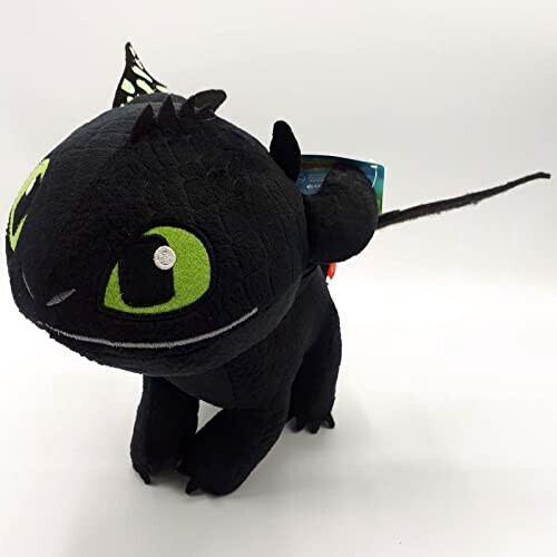 Peluche Dragon noir 40 cm variant 6 