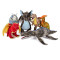 Peluche Dragon rouge - miniature variant 3