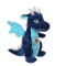 Peluche Dragon bleu 20 cm - miniature