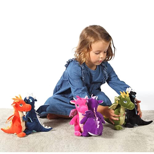 Peluche Dragon bleu 20 cm variant 4 